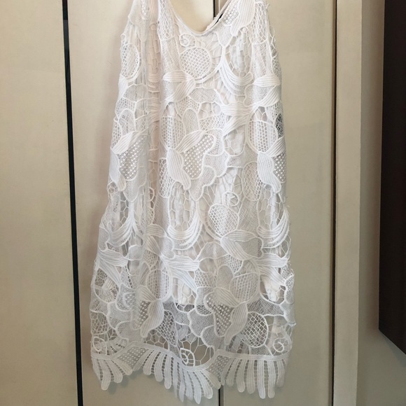 NEW! White Express Tropical Dress - Picture 4 of 4